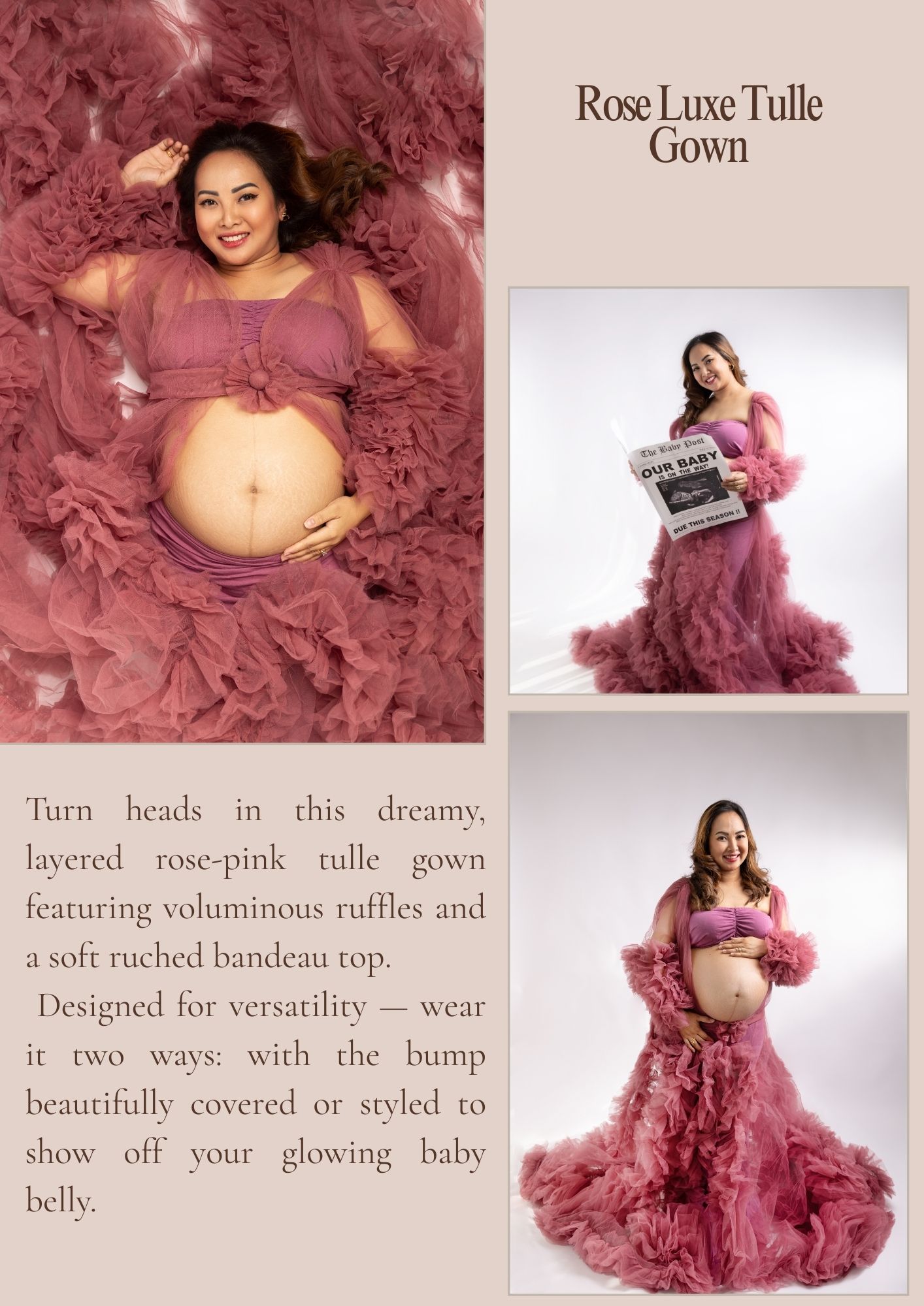 Award-winning maternity photographer capturing pregnancy moments in UAE