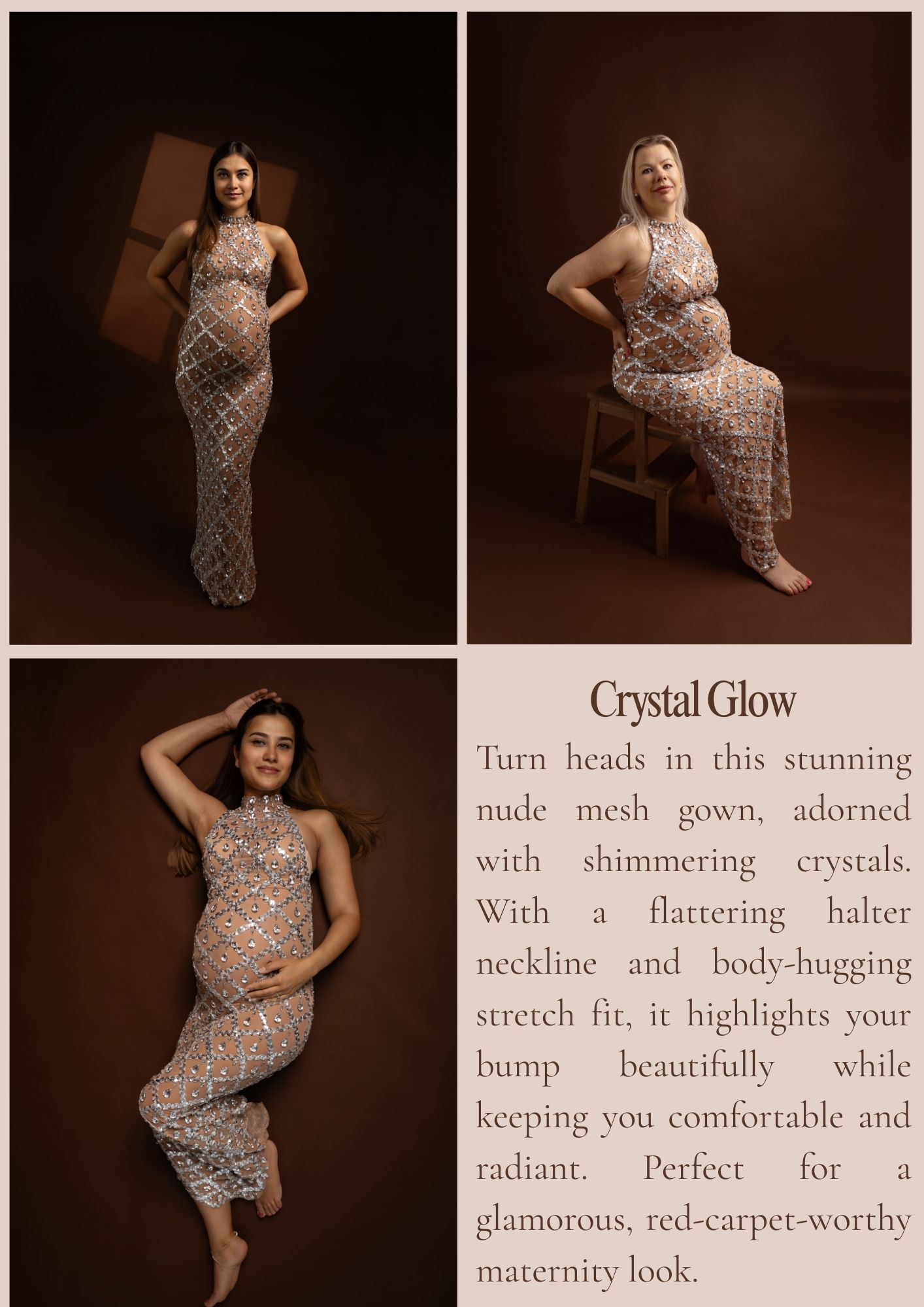 Family maternity portrait session in Dubai with professional photographer