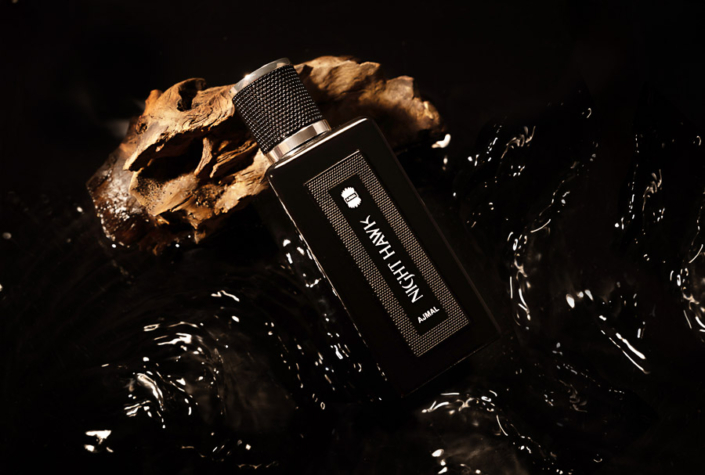 Classic studio image of a perfume bottle with soft lighting by product photographer in Dubai