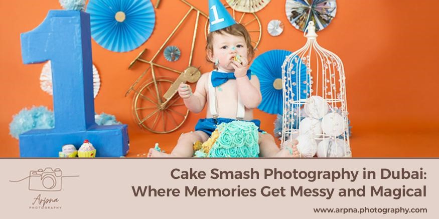 Give Your Child A Magical Cake Smash Photography experience in Dubai