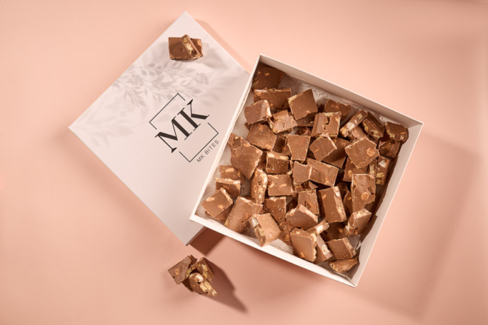 Chocolate with nuts product photography Dubai by Arpna Photography