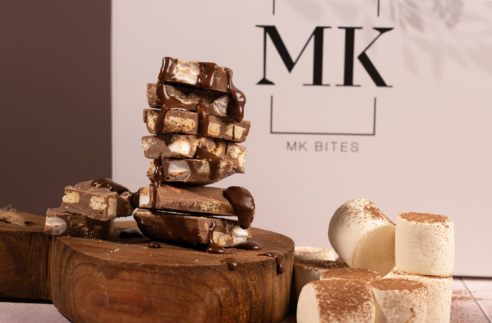 Artisan chocolate pieces food styling Dubai by Arpna Photography