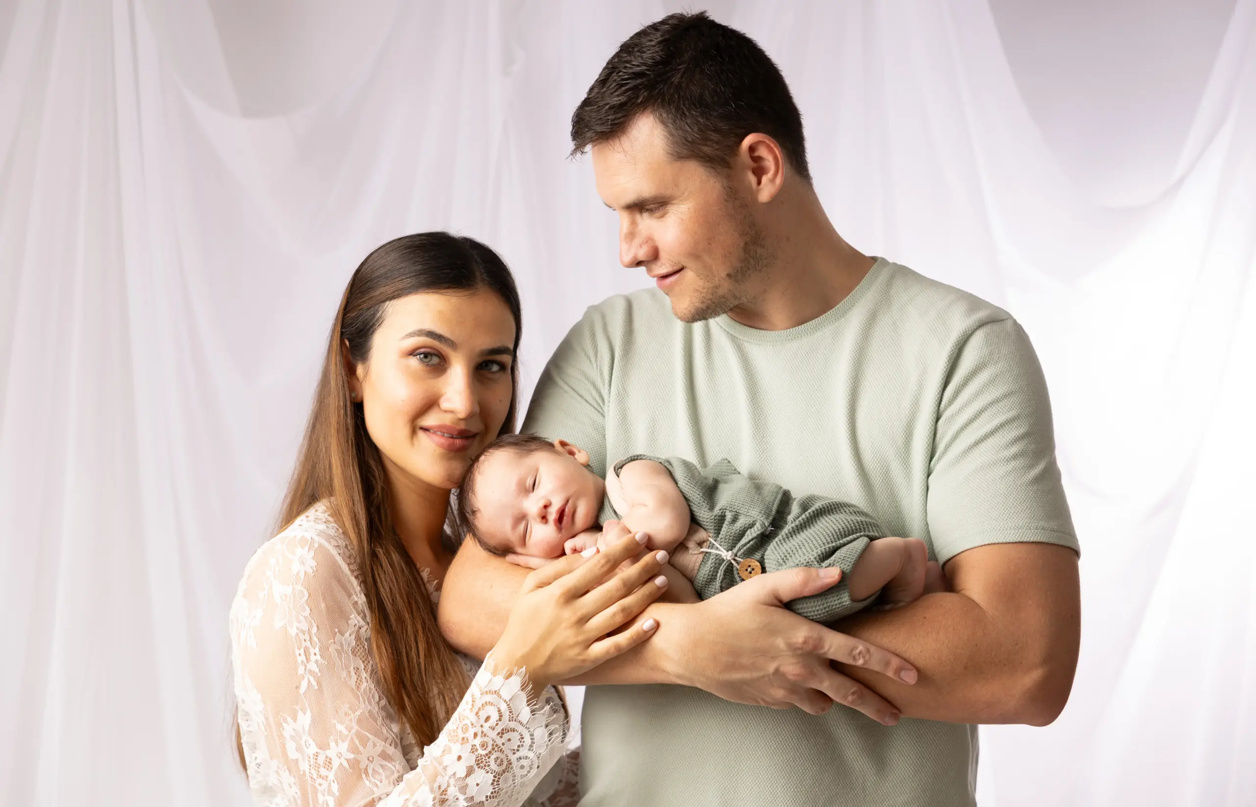 Baby-led newborn posing by an experienced photographer in Dubai