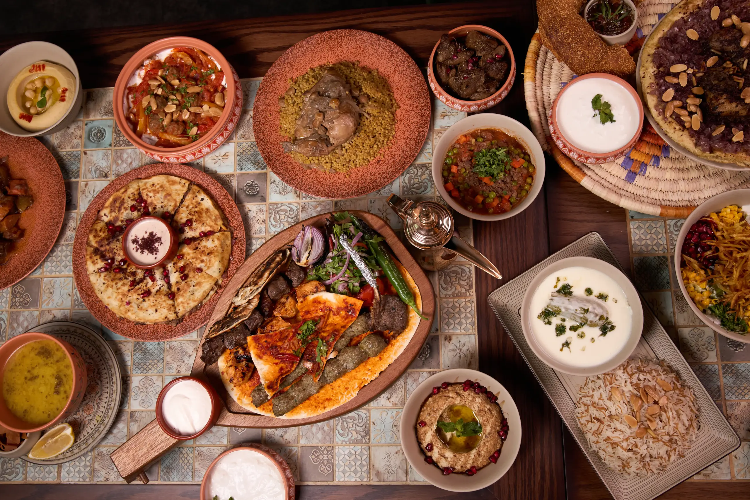 Close-up food photography styling
