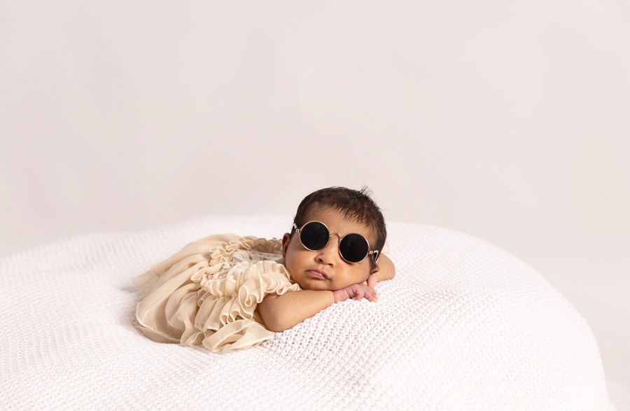 Newborn baby portrait during newborn photography in Dubai